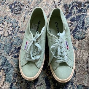 SUPERGA mint green size US 8.5